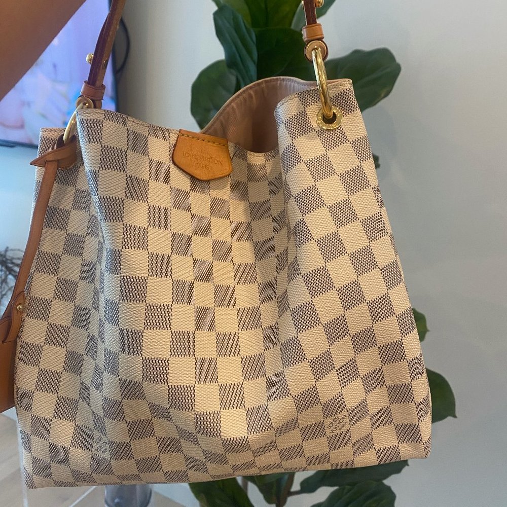 Louis Vuitton Graceful PM Bag in Damier Azur